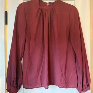 Express Mock Neck Blouse